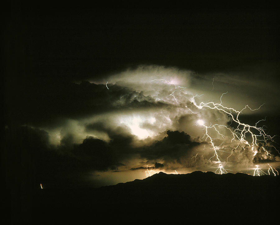 Lightning Strike Tucson Arizona Photograph By Keith Kent 