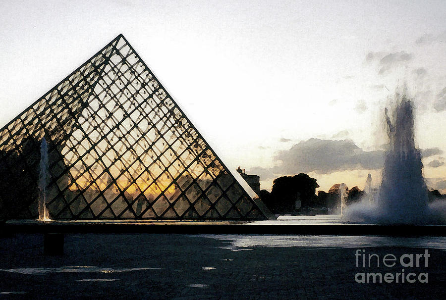 Louvre Pyramid Night