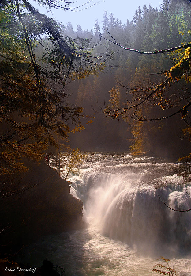 Lower Lewis River Falls 2 By Steve Warnstaff