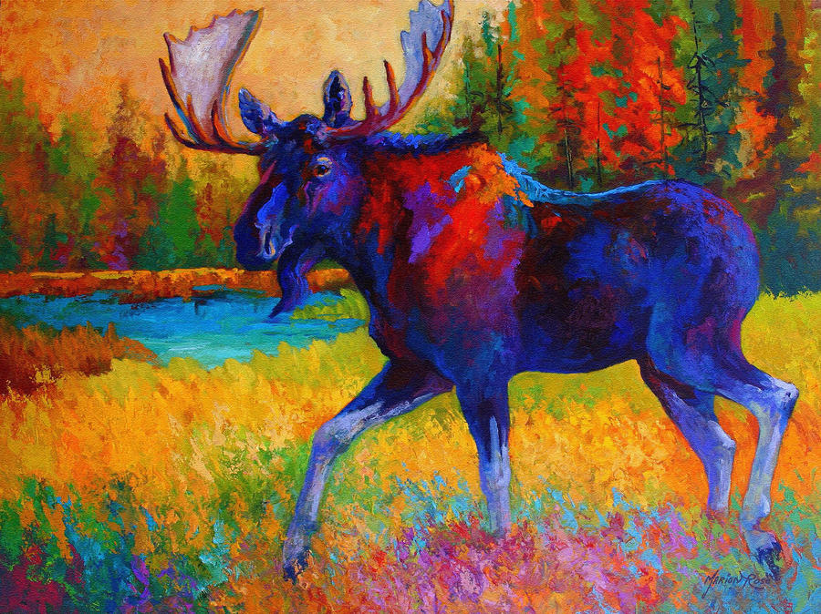 Moose Painting