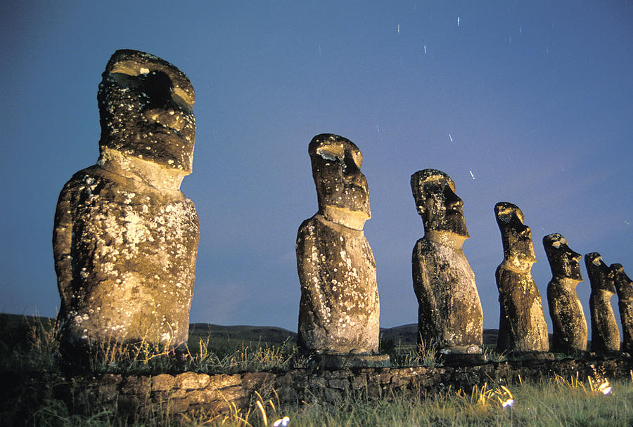 Moia Statues At Easter Island,