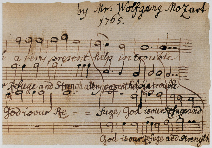 Mozart Motet Manuscript By Granger