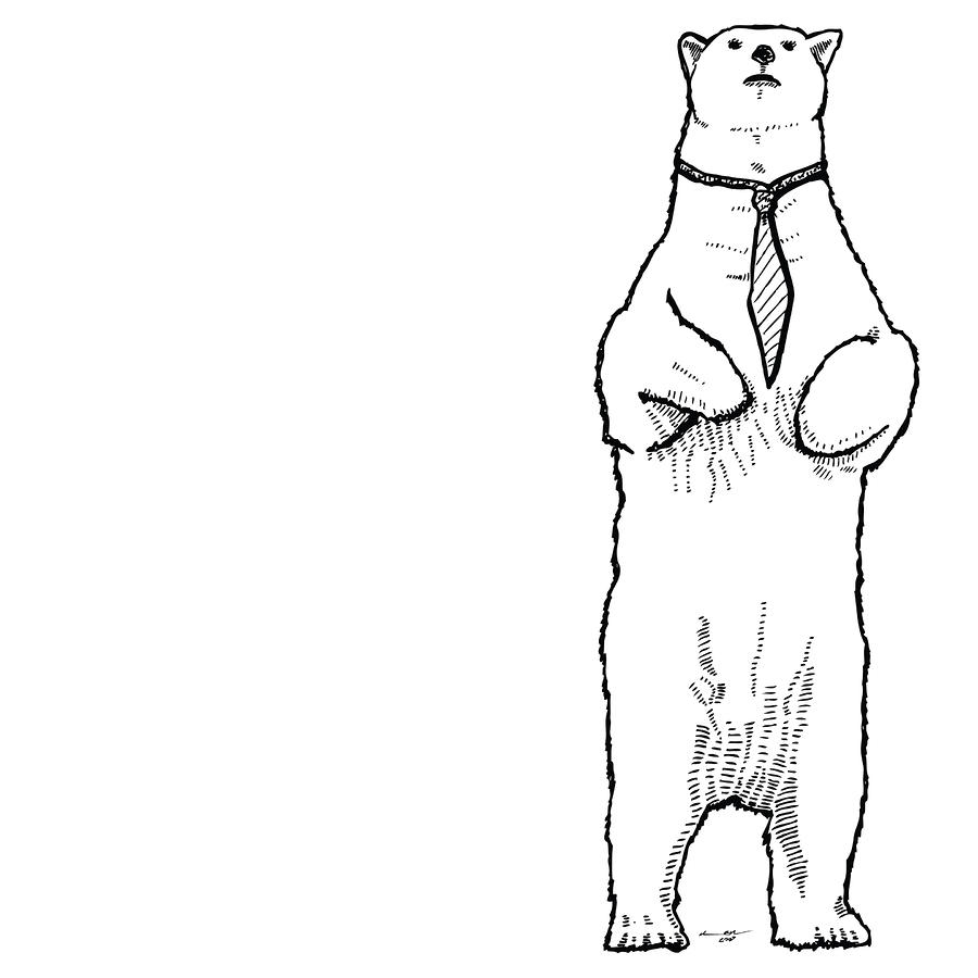 Drawn Polar Bear