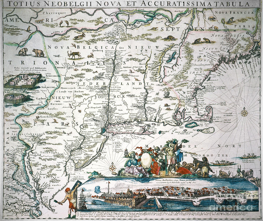 New Netherland Map by Granger