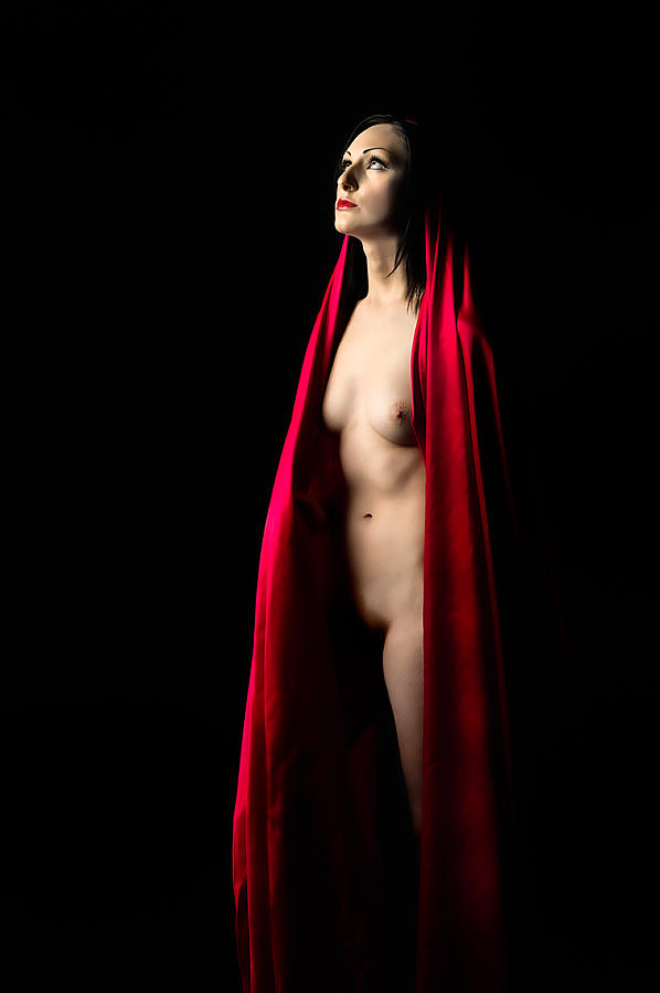 Nude In Red Silk Photograph By Christopher Stewart