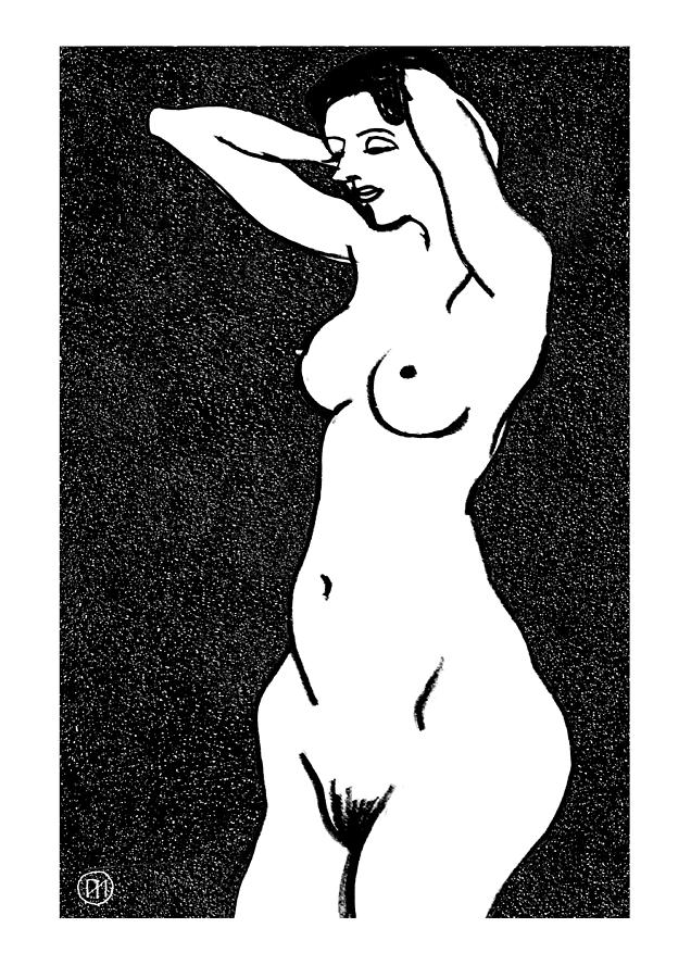 Nude Sketch Drawing By Leonid Petrushin Pixels