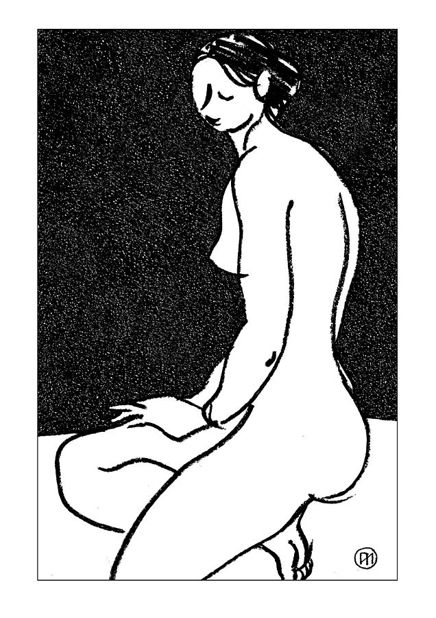 Nude Sketch Drawing By Leonid Petrushin Pixels