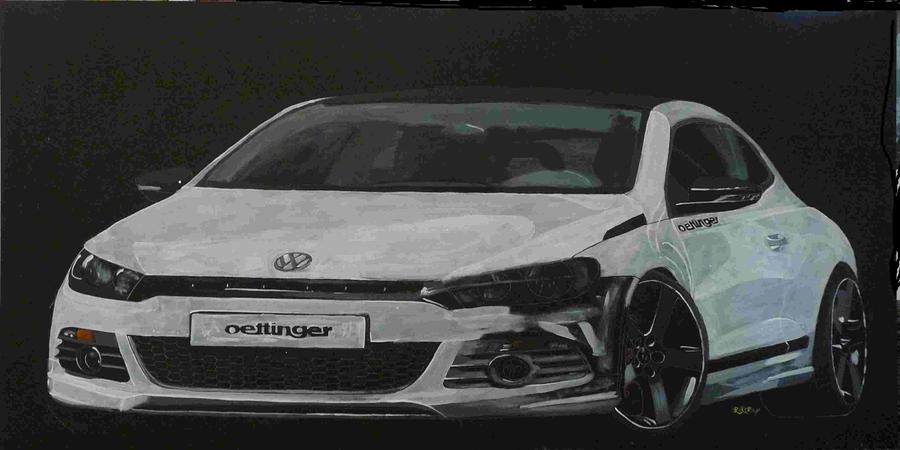 Oettinger VW Scirocco Painting Oettinger VW Scirocco Fine Art Print 