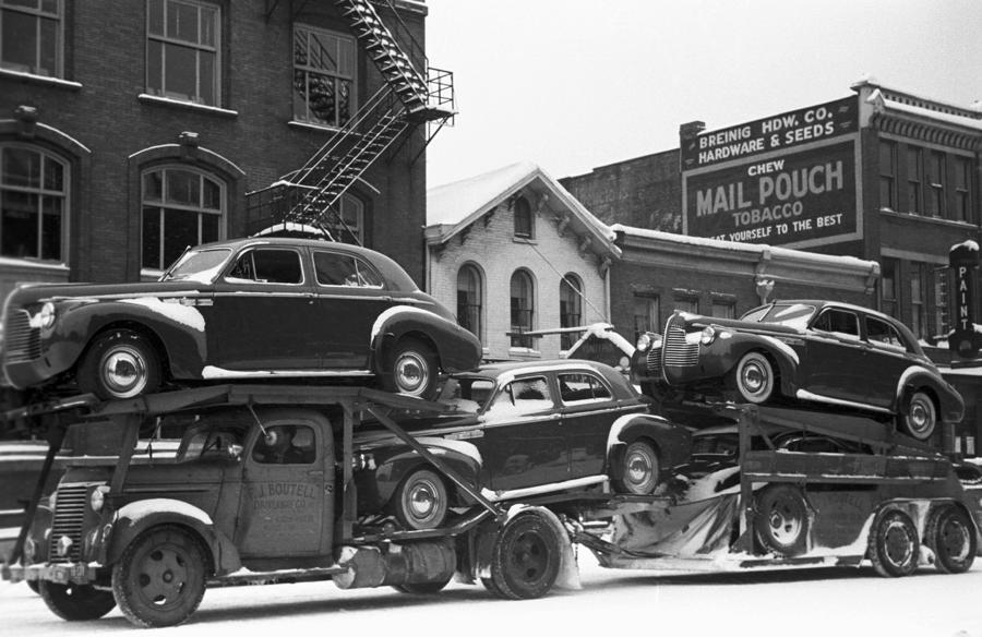 Ohio Auto Transport 1940 Photograph Ohio Auto Transport 1940 Fine Art 