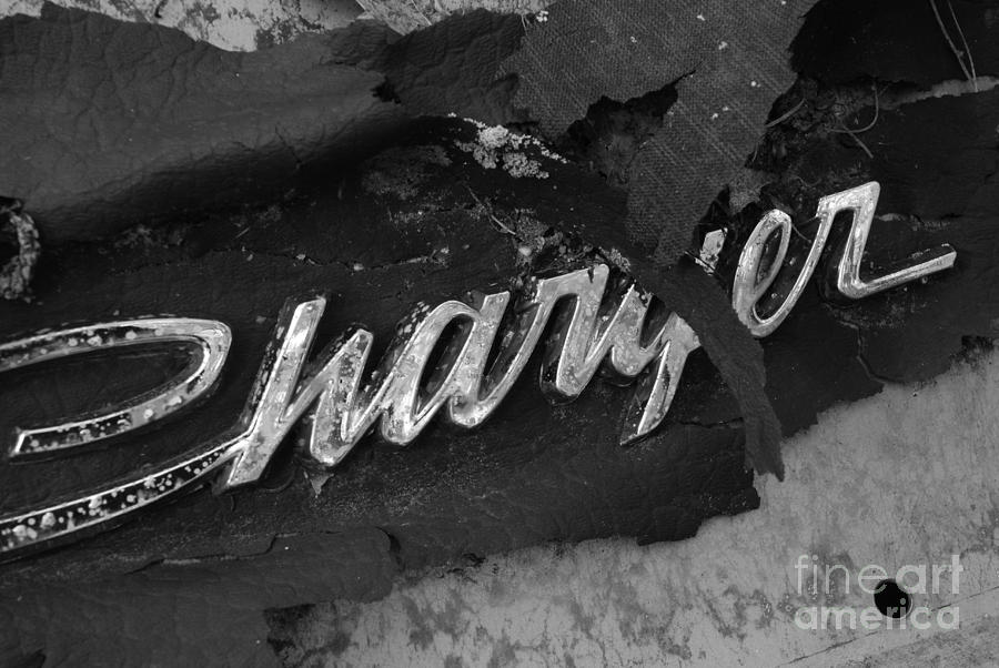 Old Charger Emblem Photograph Old Charger Emblem Fine Art Print Ryan 