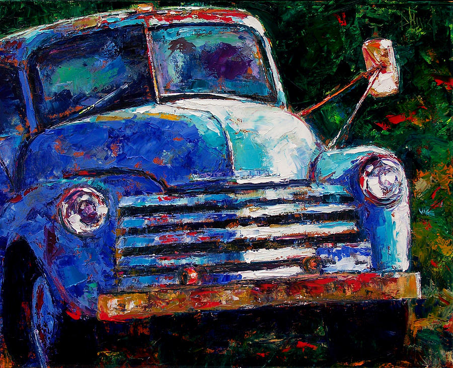 Old Chevy Truck Painting Old Chevy Truck Fine Art Print Debra Hurd