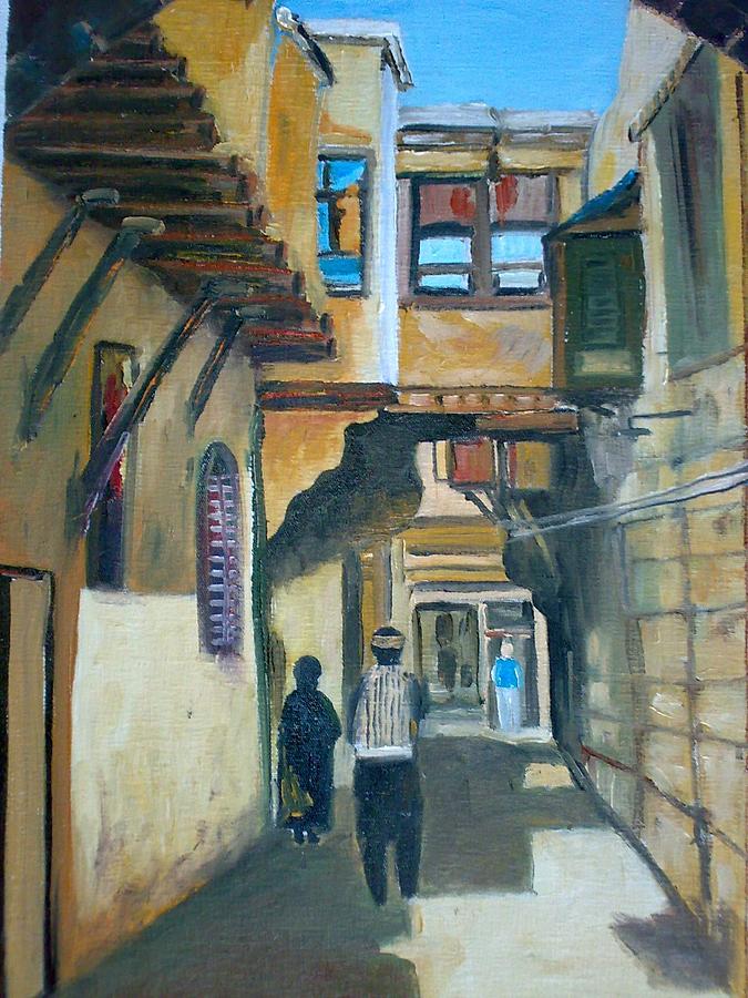 Old Houses 2 Painting By Farouk Kaskas Fine Art America