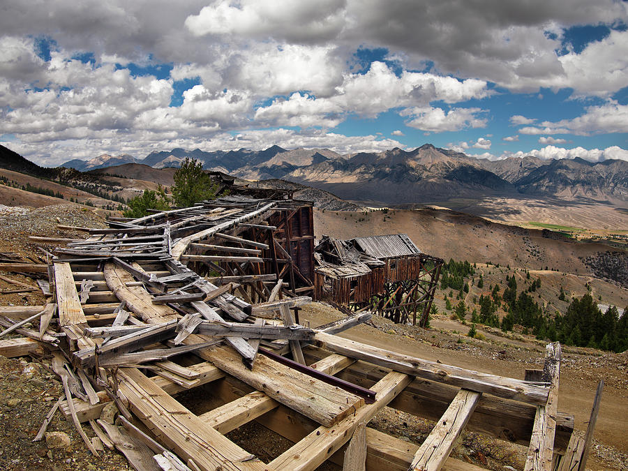 Old Mackay Mine Ore Tramway Photograph by Leland D Howard