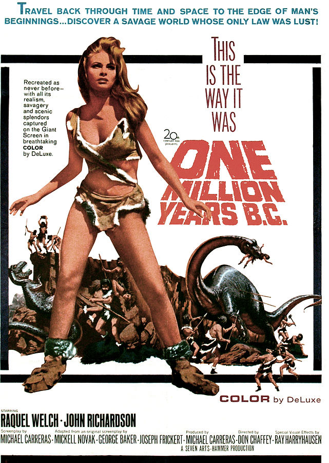 One Million Years Bc Raquel Welch Photograph One Million Years Bc 