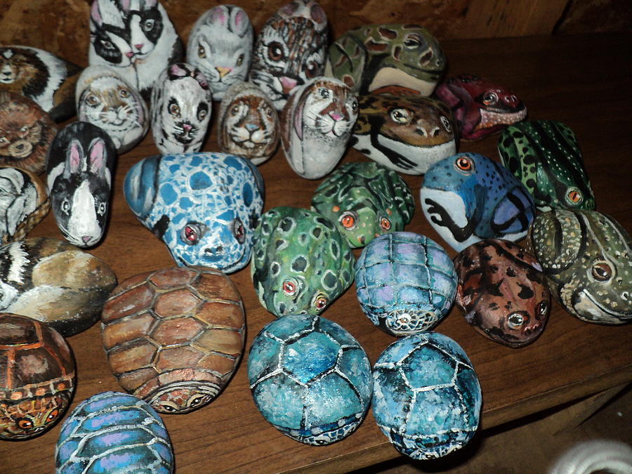 Painted Rocks by Joan Smedley