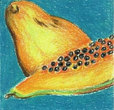 papaya drawing