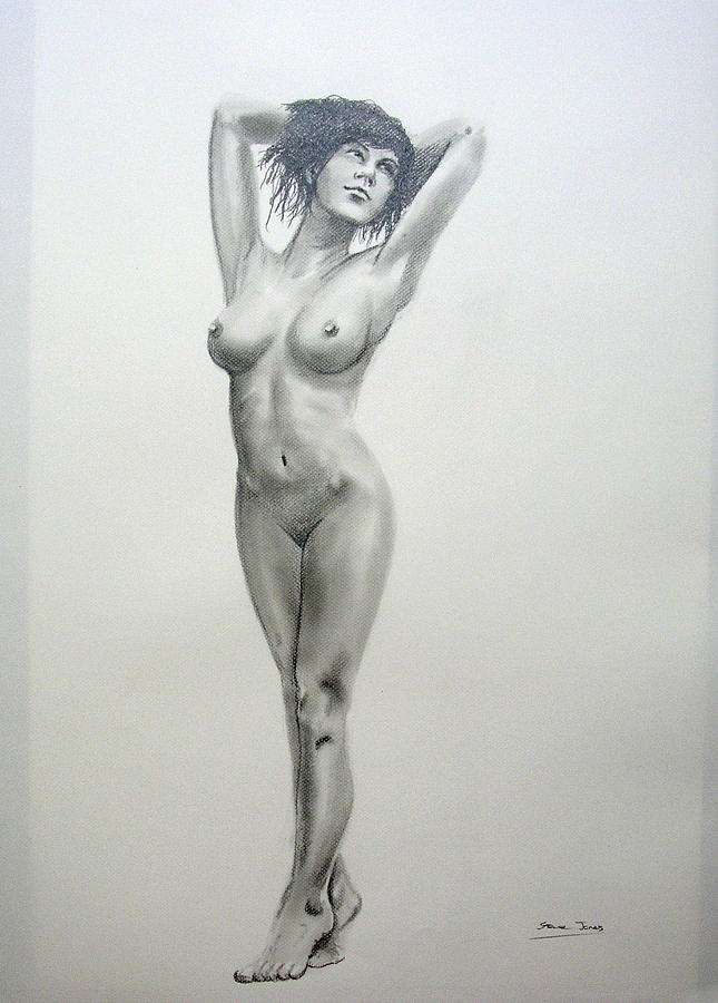 Pencil Nude 14 Drawing Pencil Nude 14 Fine Art Print Steve Jones