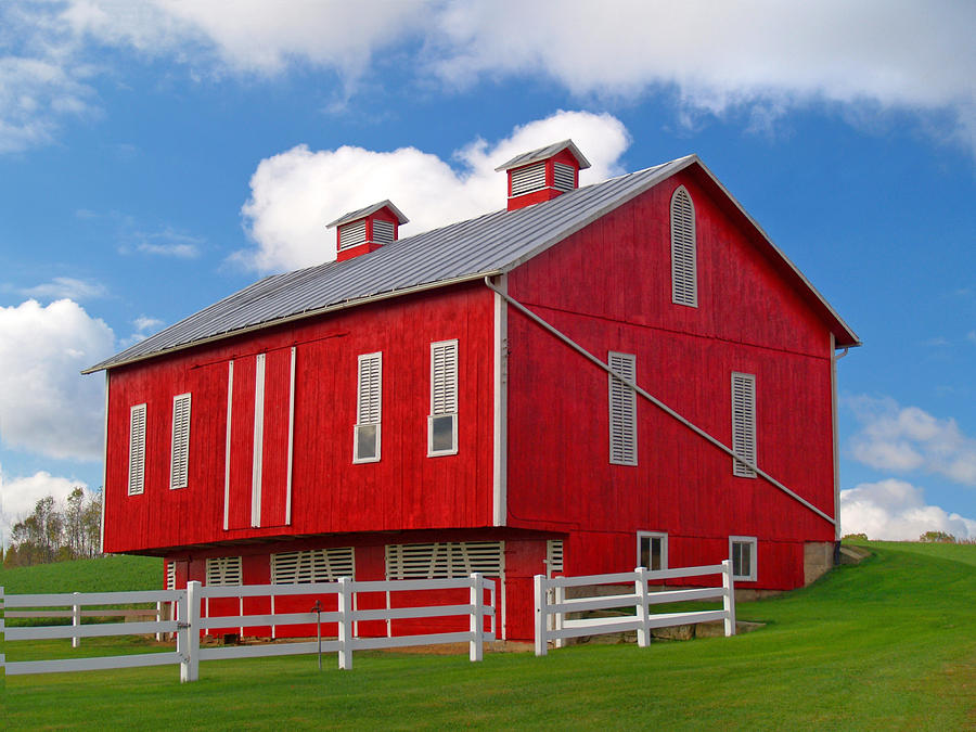 Pennsylvania Dutch Red Barn Photograph By Brian Mollenkopf