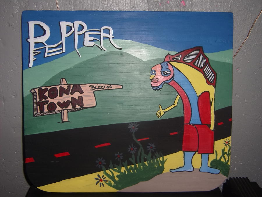 Pepper-kona Town Painting by Jason Slowe - Pepper-kona Town Fine Art ...