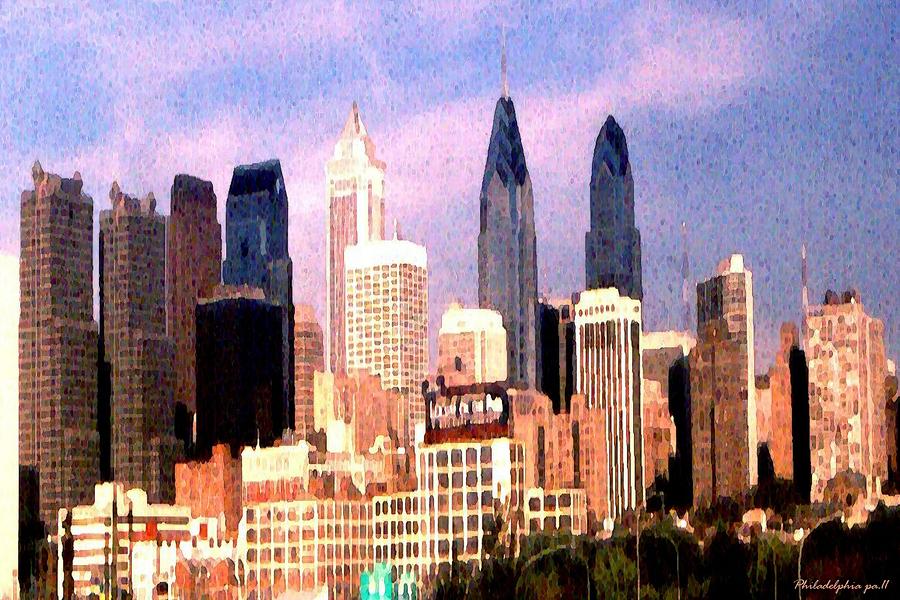 Philadelphia Skyline Painting