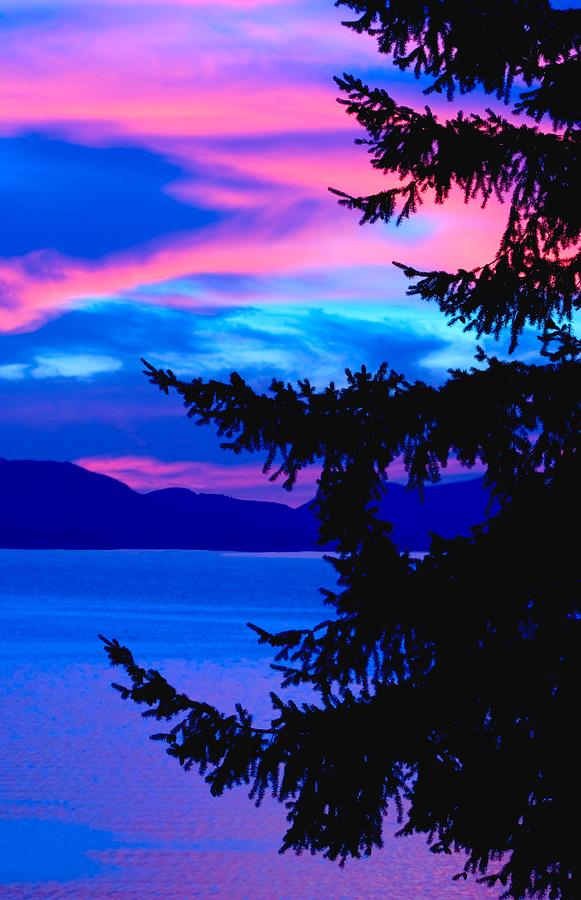 Pink And Blue Sunset Photograph By Raven Regan