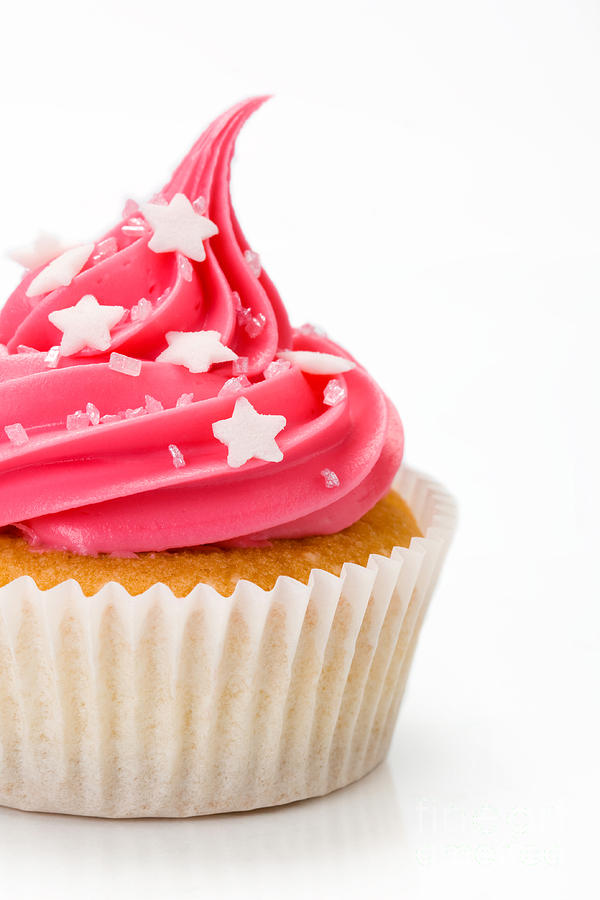 Pink Cupcake With Sprinkles