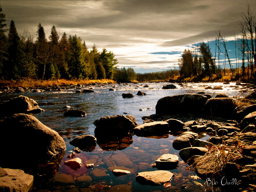 Piscataquis River Doverfoxcroft Maine by Bob Orsillo