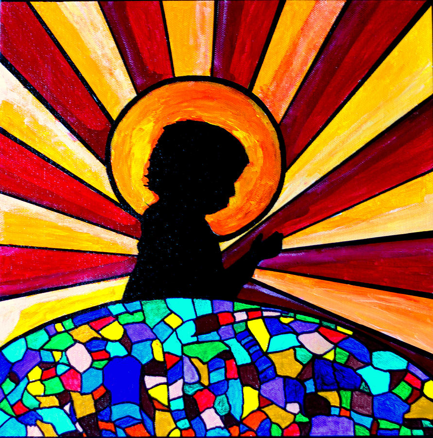 Prayer Painting by Sowjanya Sreeram