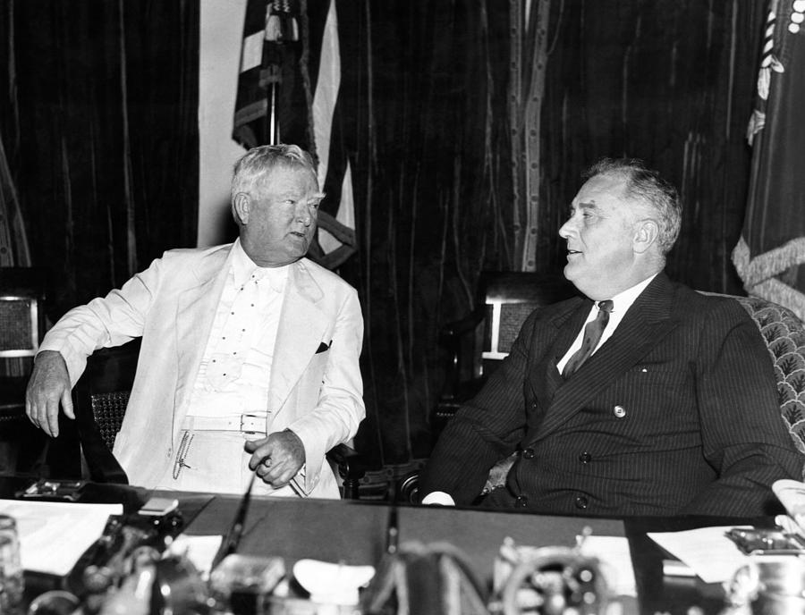 President Franklin Roosevelt And Vice by Everett