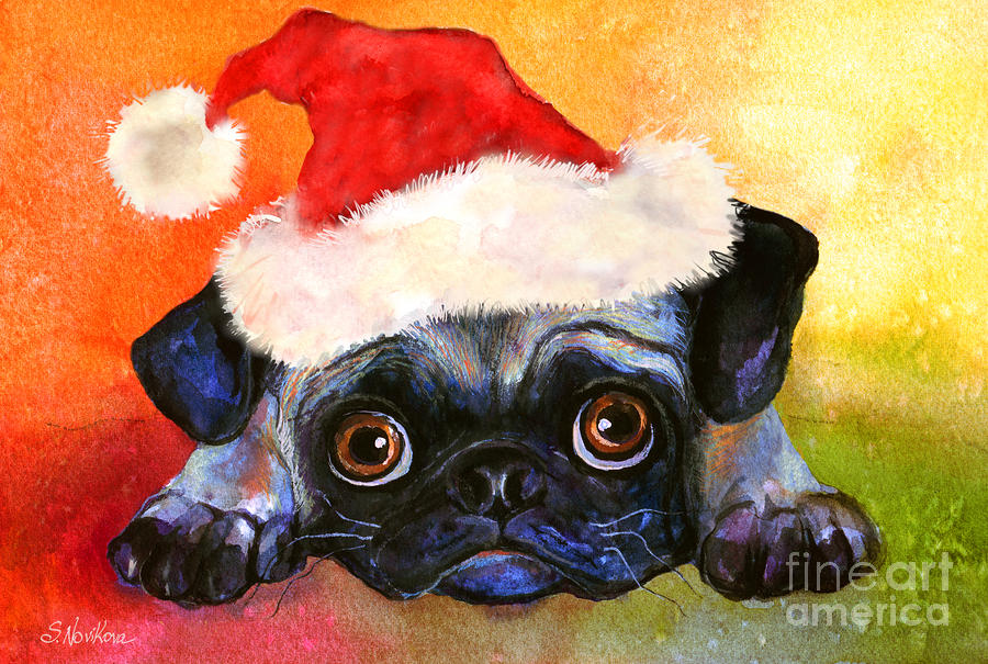 Pug Santa