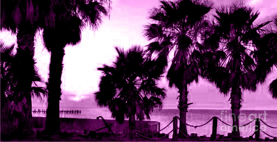 Purple Palm Trees