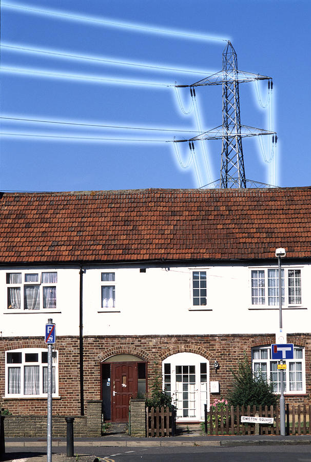 Pylon Carrying Electricity Photograph By Victor De Schwanberg Fine