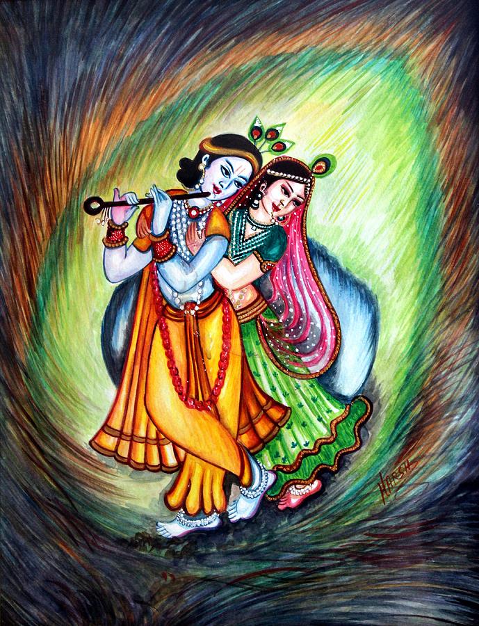 radha krishna paintings