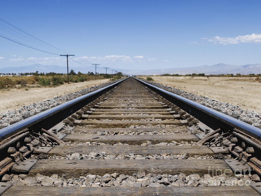 Railroad Tracks In The Countryside Photograph By Tim Hawley