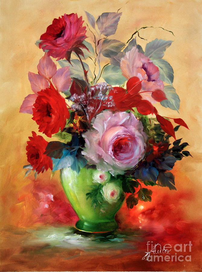 Red Vase Painting