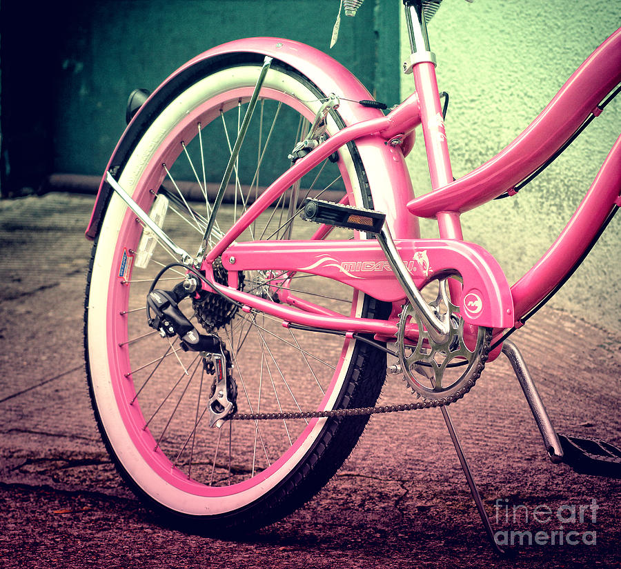 retro bike pink