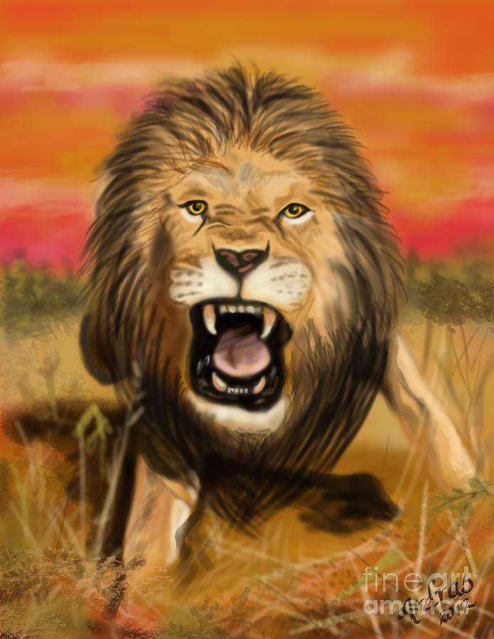 roaring lion