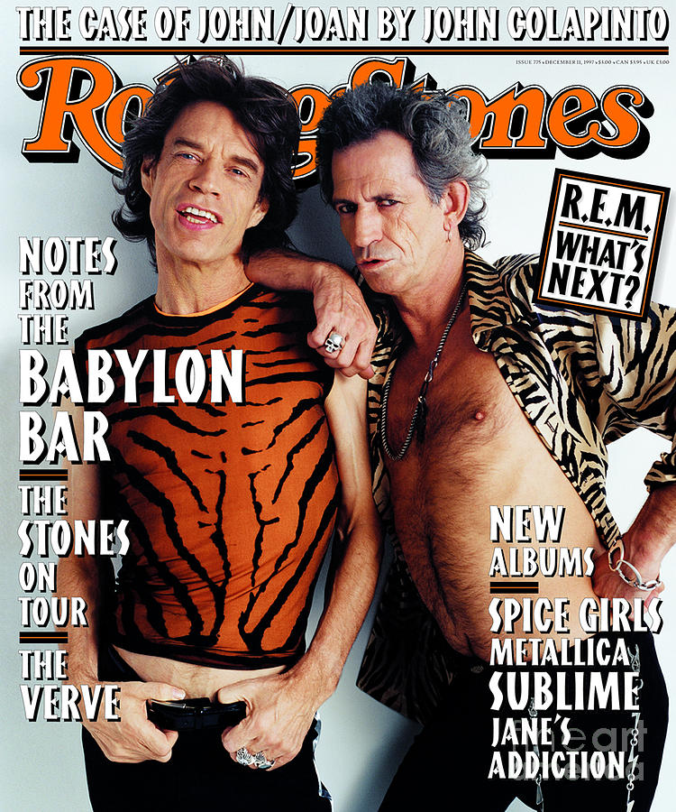 Rolling Stone Cover Volume 775 12111997 Mick Jagger And Keith Richards Photograph 2222
