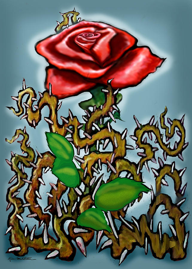 rose in thorns