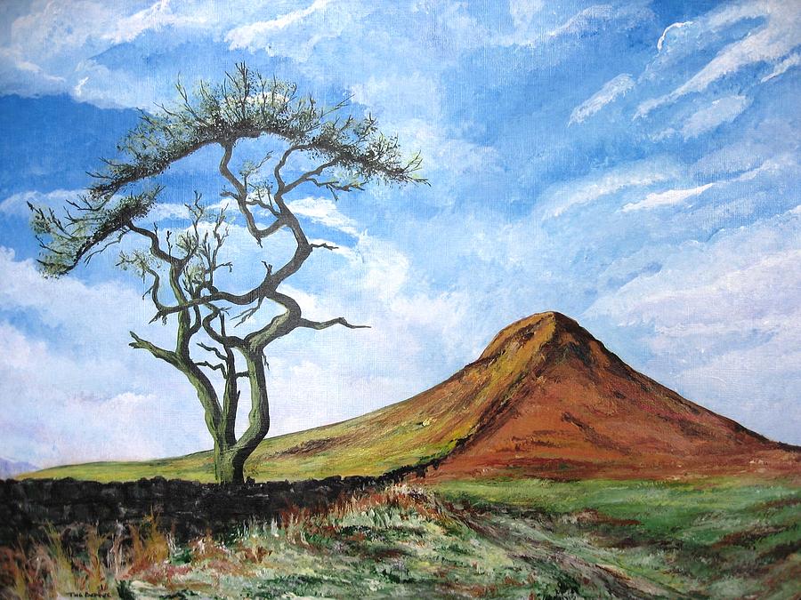  North Yorkshire Painting - Roseberry Topping North Yorkshire Fine Art