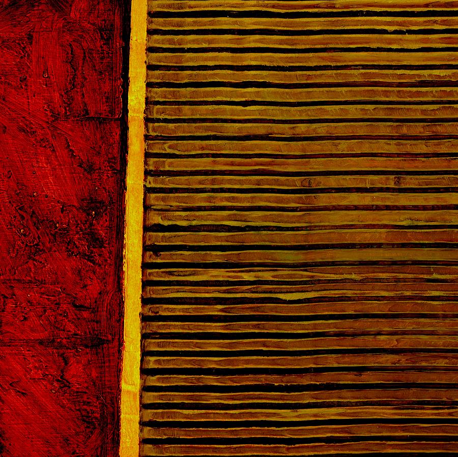 Rustic Abstract One by Michelle Calkins