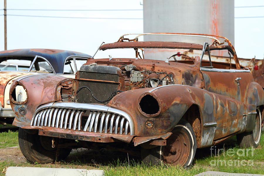 Rusty Old American Car 7D10348 Photograph Rusty Old American Car 