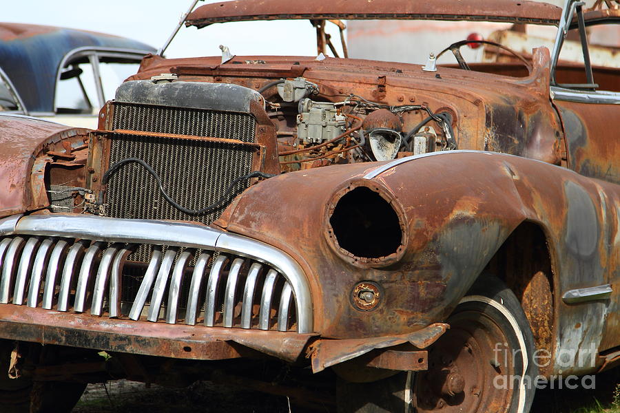 Rusty Old American Car 7D10349 Photograph Rusty Old American Car 