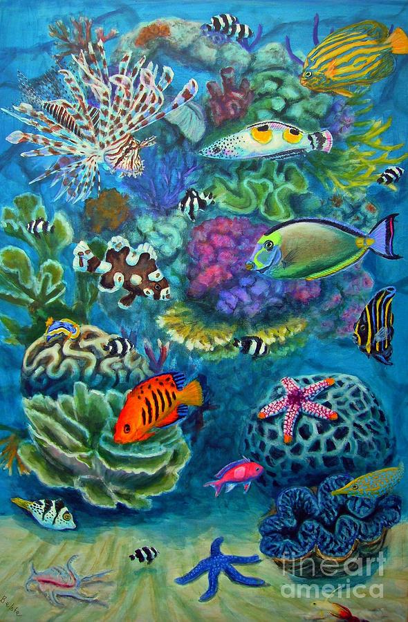 Saltwater Aquarium Painting