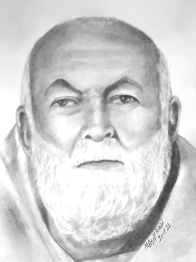 Drawing - <b>Samad Khan Achakzai</b> by Asif Kasi - samad-khan-achakzai-asif-kasi