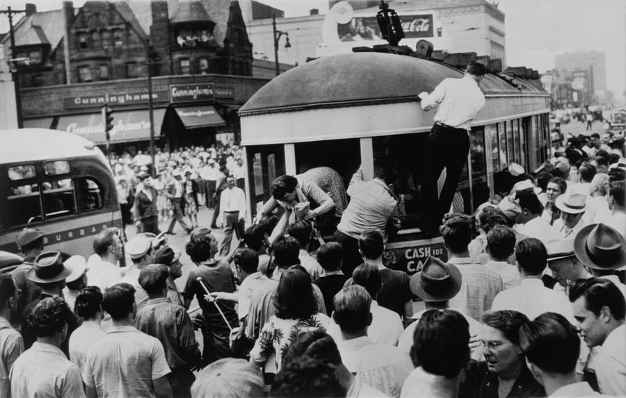 Scene From The Detroit Race Riot Photograph By Everett Fine Art America