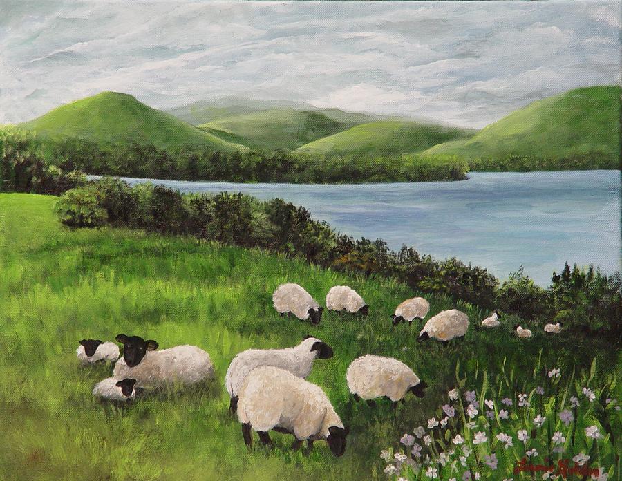 Sheep In The Pasture by Laurie Golden