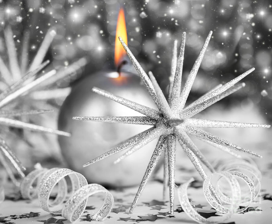 silver christmas candle photograph by anna om silver christmas candle photograph by anna om