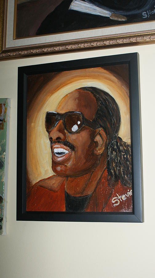 Stevie Wonder With Glasses That He Wear Due To His Blindness Painting - sing ... - sing-stevie-wonder-doreen-mathis-hopkins