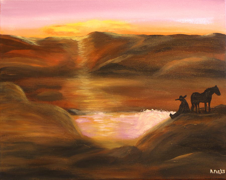 southwestern desert sunset by aleta parks southwestern desert sunset by aleta parks